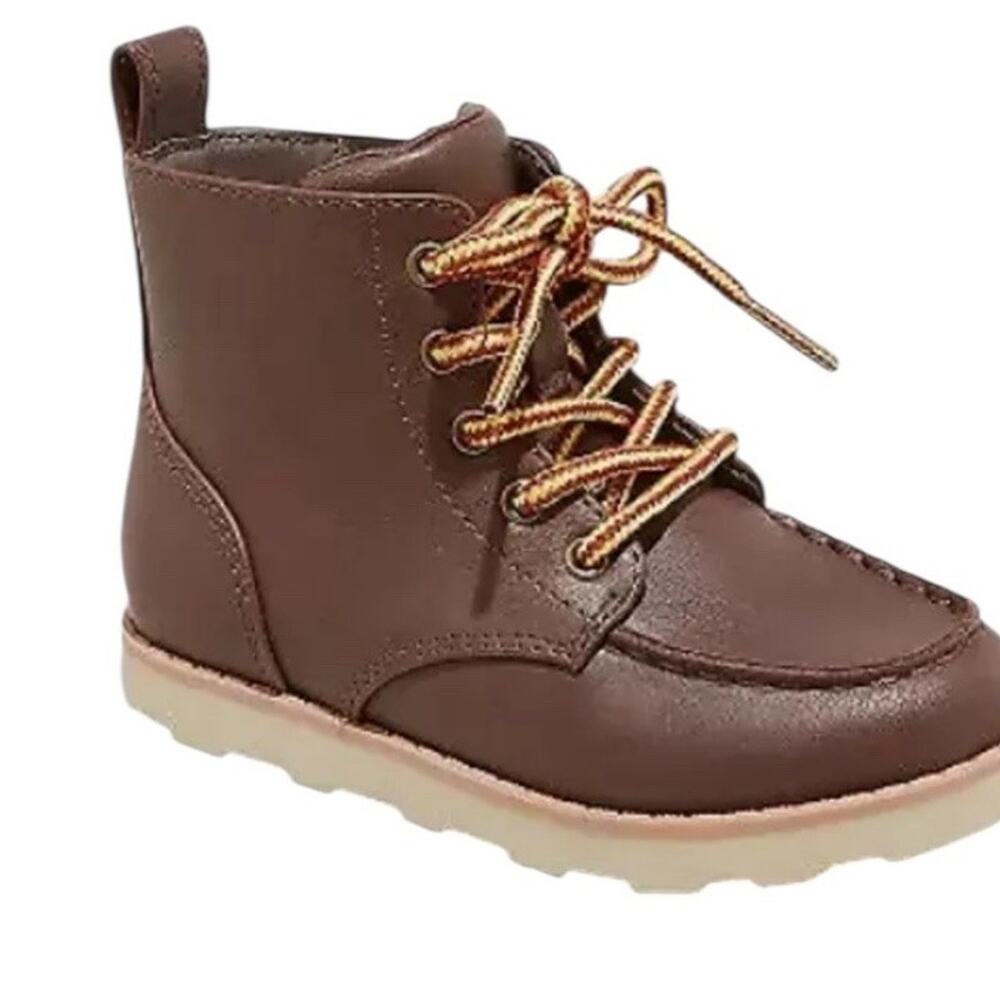 Cat & Jack Toddler Boy’s Greyson Boots Brown size 6 NWOB